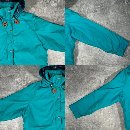 L.L.Bean 80s Wool Lined Storm Coat Made in USA Size M