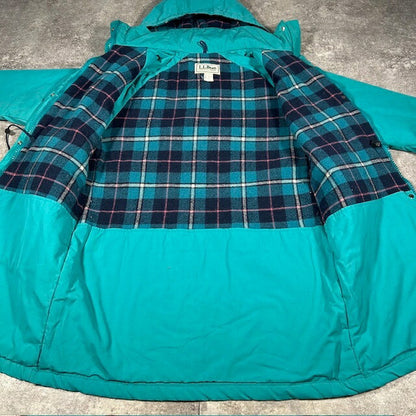 L.L.Bean 80s Wool Lined Storm Coat Made in USA Size M