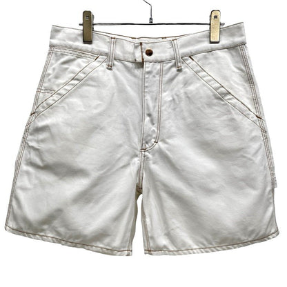 Ganryu 15SS White Cotton Canvas Painter Shorts Size M