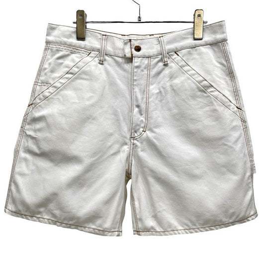 Ganryu 15SS White Cotton Canvas Painter Shorts Size M