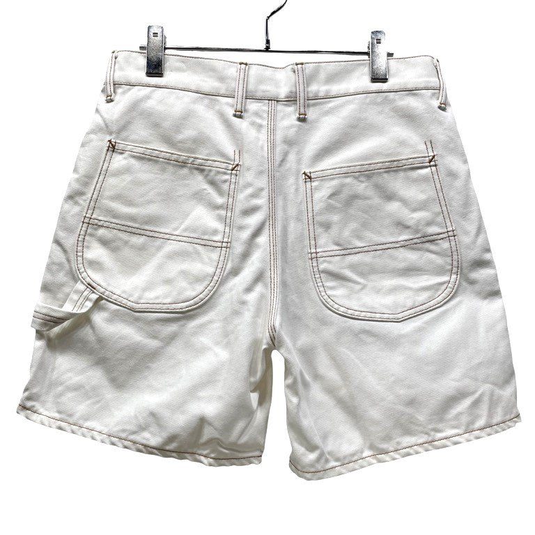 Ganryu 15SS White Cotton Canvas Painter Shorts Size M