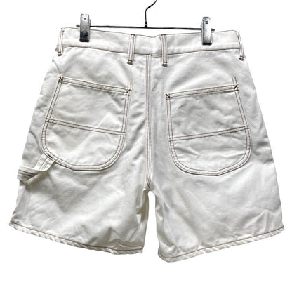Ganryu 15SS White Cotton Canvas Painter Shorts Size M