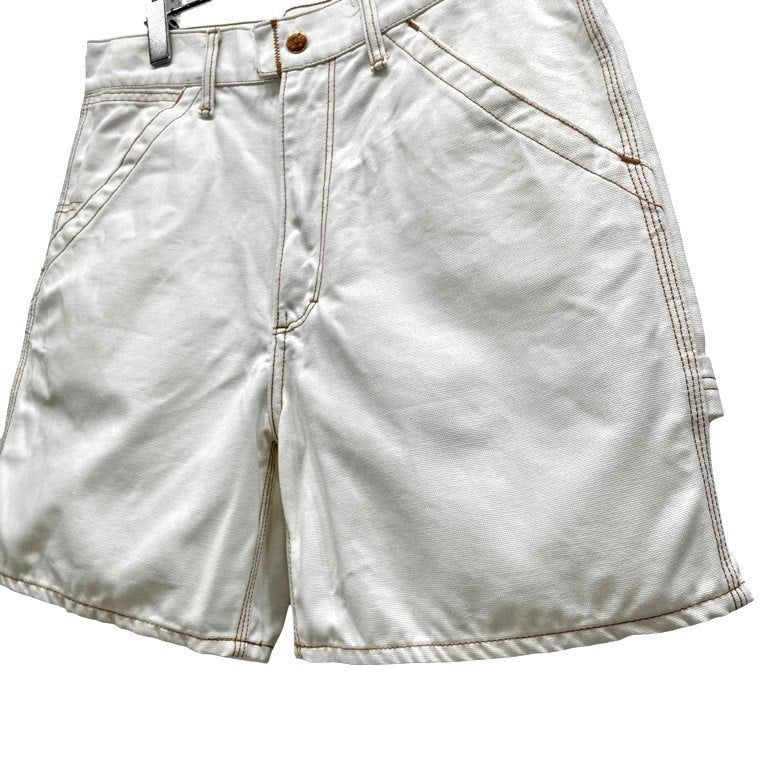 Ganryu 15SS White Cotton Canvas Painter Shorts Size M