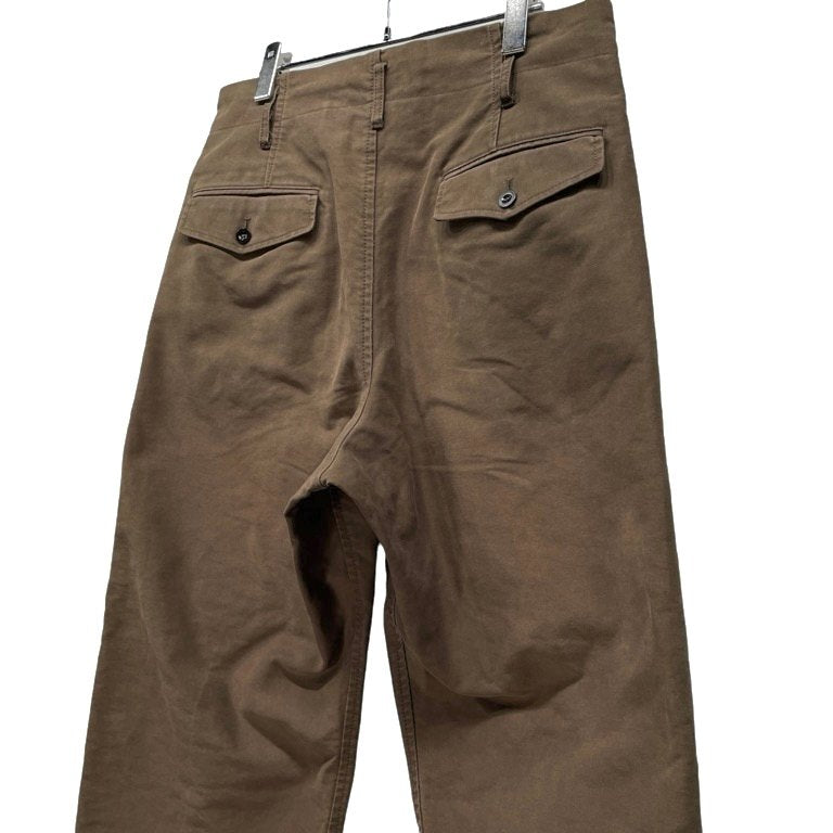 Yohji Yamamoto Moleskin Striped 3-Tuck Tapered Pants Size 2