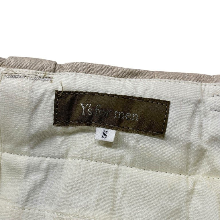 Y's for men 90s Side Stripe 3-Pleat Tapered Pants Size S