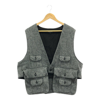 Engineered Garments Fowl Vest Poly Wool Herringbone Size L