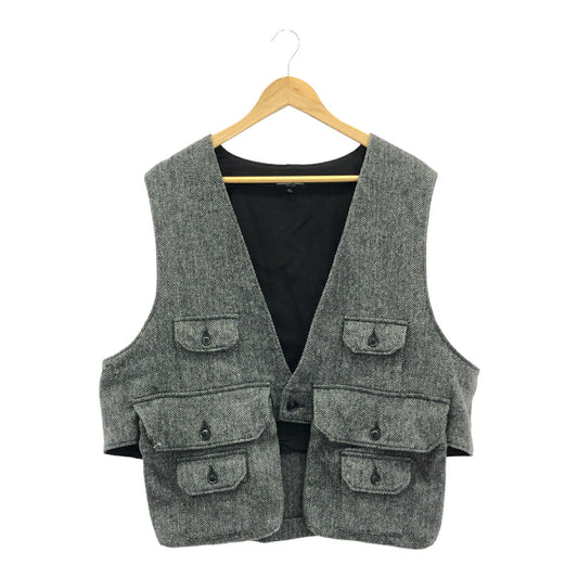 Engineered Garments Fowl Vest Poly Wool Herringbone Size L