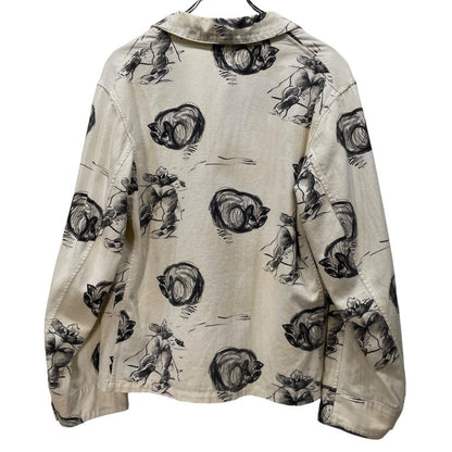 Kapital 14SS White Cat Print Norway Work Jacket Size 2
