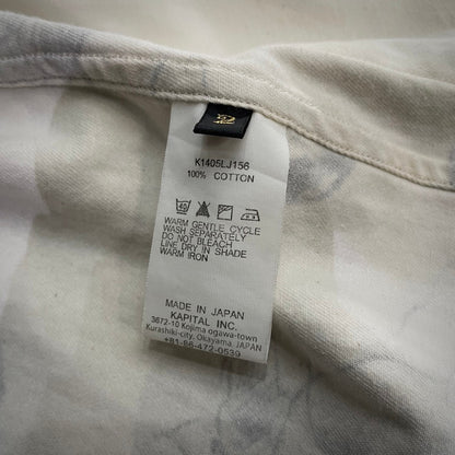 Kapital 14SS White Cat Print Norway Work Jacket Size 2