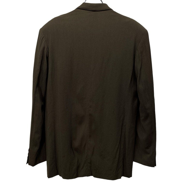 Yohji Yamamoto Green Wool Rayon Archive Tailored Coat Size M