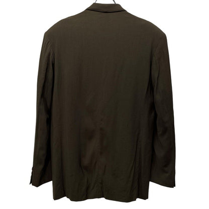 Yohji Yamamoto Green Wool Rayon Archive Tailored Coat Size M