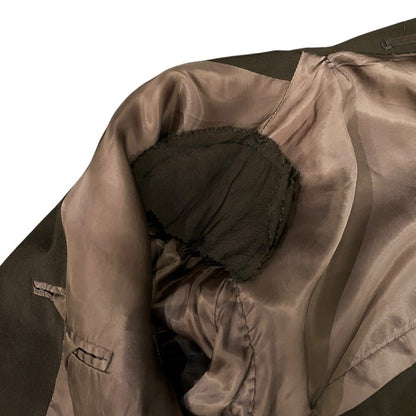 Yohji Yamamoto Green Wool Rayon Archive Tailored Coat Size M