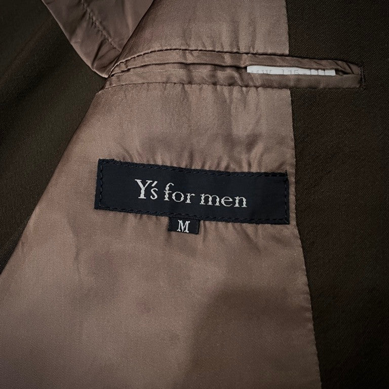 Yohji Yamamoto Green Wool Rayon Archive Tailored Coat Size M