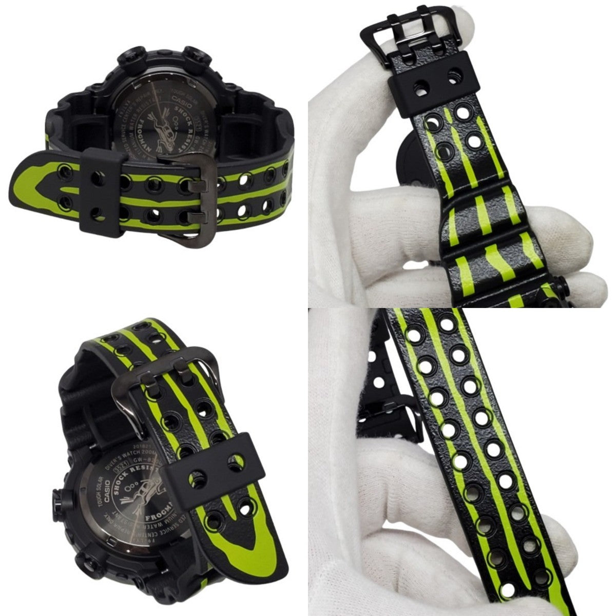 G-SHOCK Frogman Tough Solar Fluorescent Green Watch Size ONE SIZE
