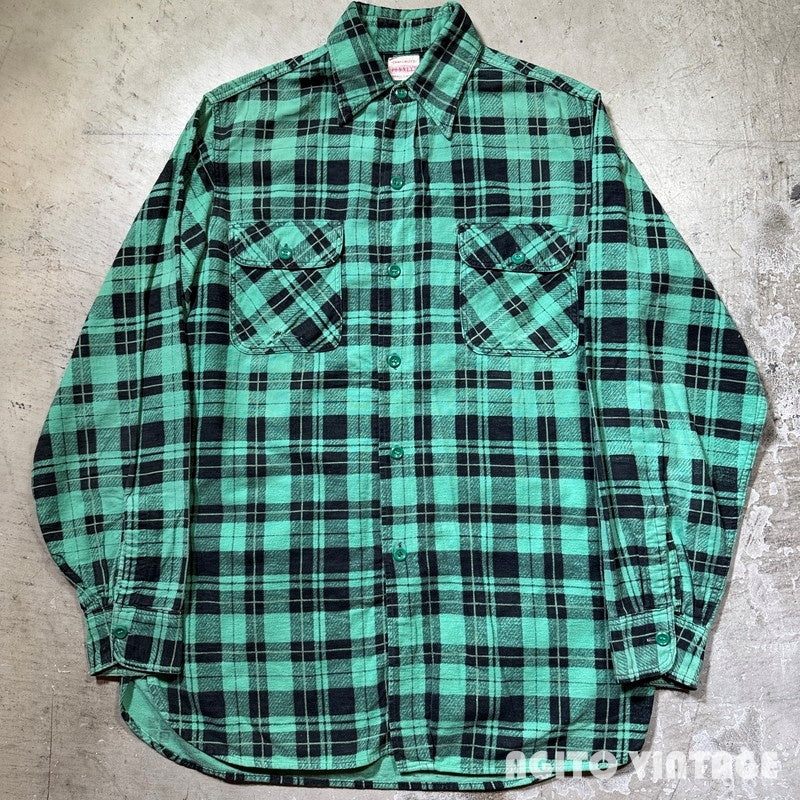 JCPenney 50s Print Check Gusseted Cotton Flannel Size S