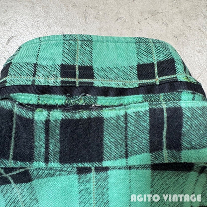 JCPenney 50s Print Check Gusseted Cotton Flannel Size S