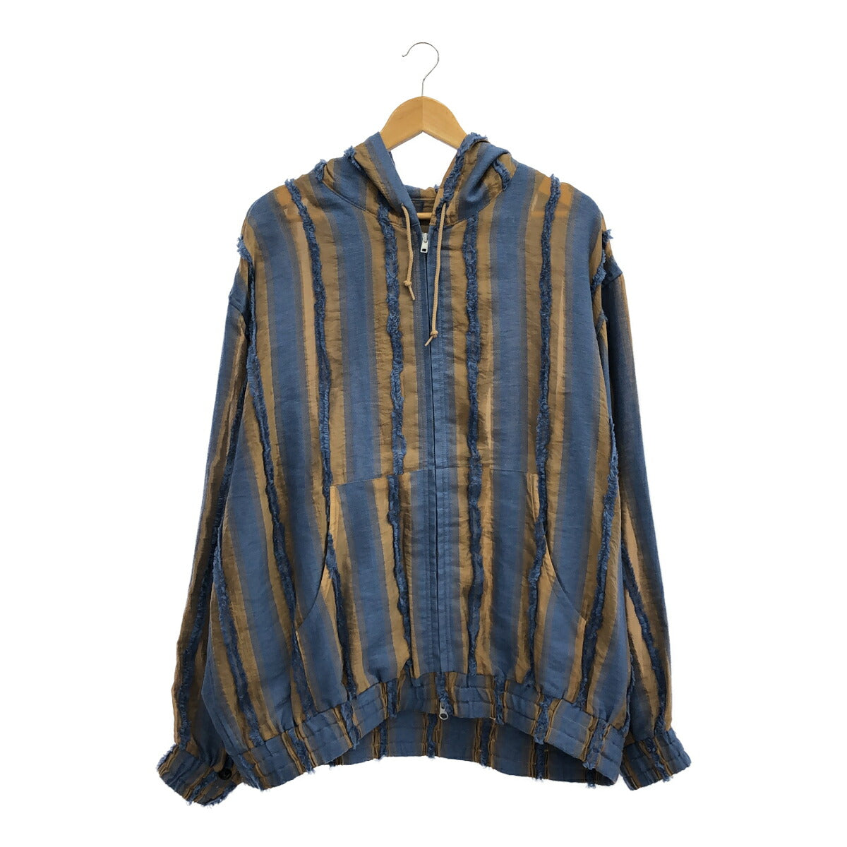 Needles 25SS Zipped Work Hoody Stripe Jacquard Size M