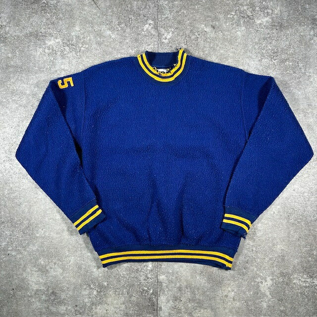 Champion 60s Vintage "CARL SANDBURG" Sweatshirt Blue Size L