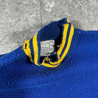 Champion 60s Vintage "CARL SANDBURG" Sweatshirt Blue Size L