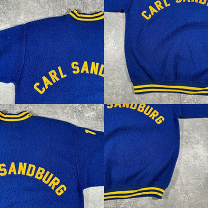 Champion 60s Vintage "CARL SANDBURG" Sweatshirt Blue Size L