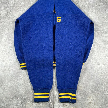 Champion 60s Vintage "CARL SANDBURG" Sweatshirt Blue Size L