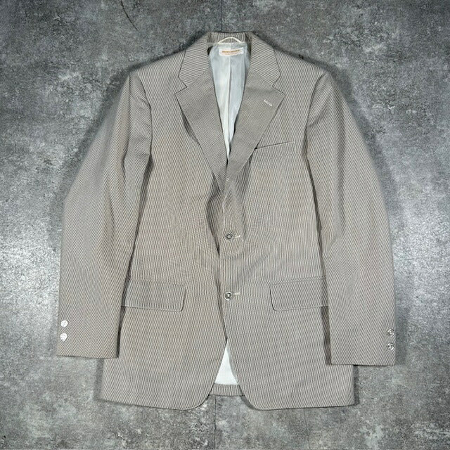 BROOKS BROTHERS 70s Pinstripe Blazer USA Made White Size 40R
