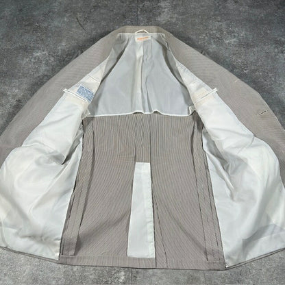 BROOKS BROTHERS 70s Pinstripe Blazer USA Made White Size 40R