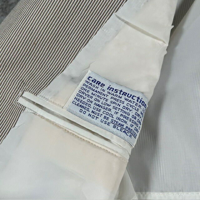 BROOKS BROTHERS 70s Pinstripe Blazer USA Made White Size 40R