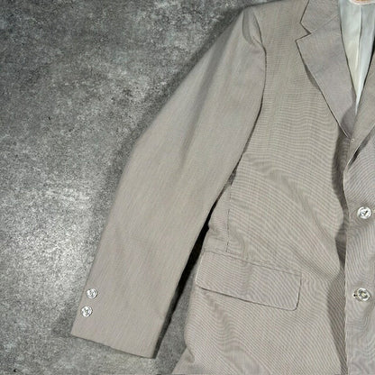 BROOKS BROTHERS 70s Pinstripe Blazer USA Made White Size 40R