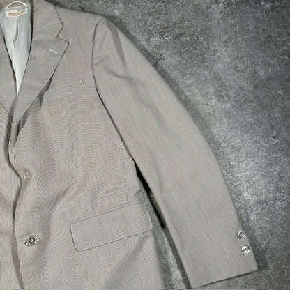 BROOKS BROTHERS 70s Pinstripe Blazer USA Made White Size 40R