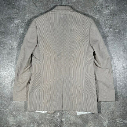 BROOKS BROTHERS 70s Pinstripe Blazer USA Made White Size 40R
