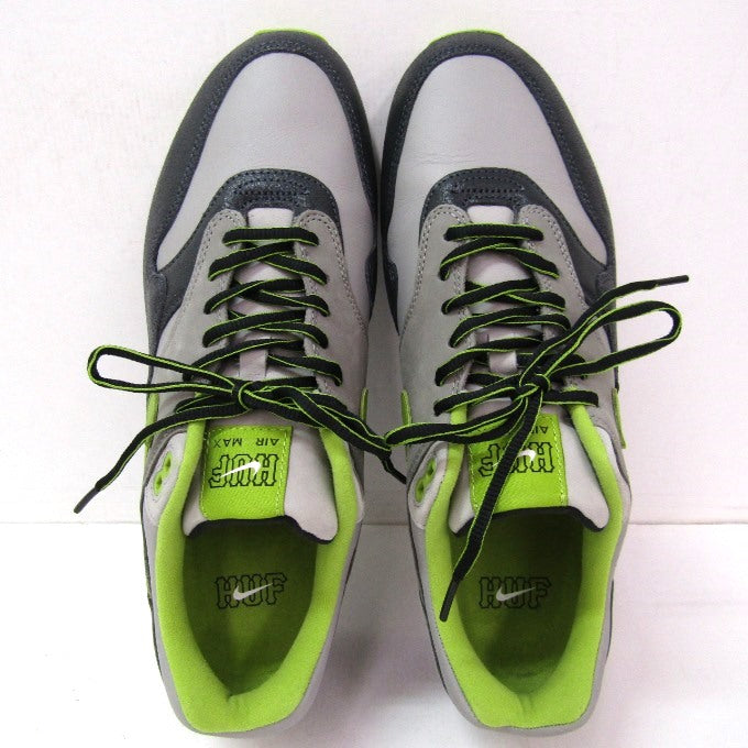 HUF x NIKE AIR MAX 1 SP Green/Grey Sneakers Size 29cm