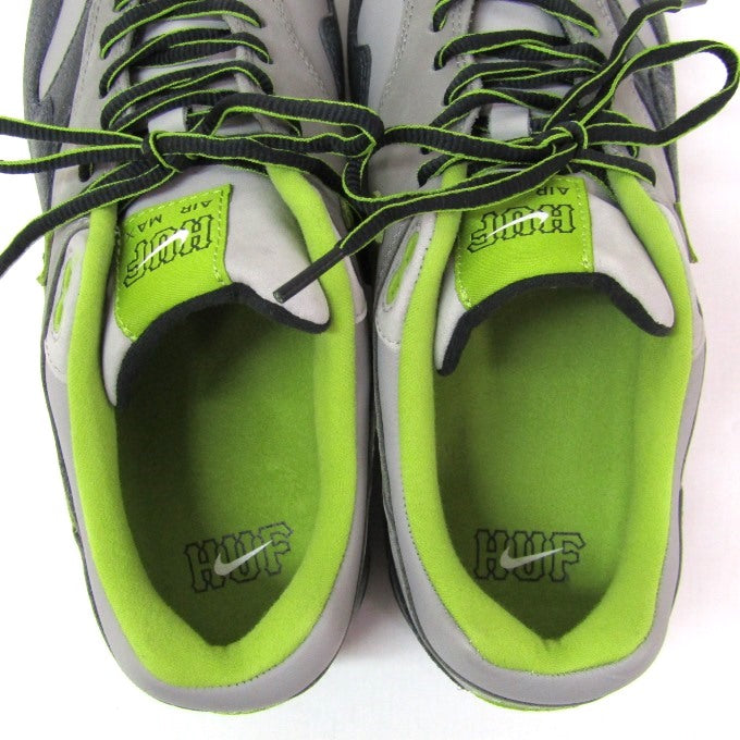 HUF x NIKE AIR MAX 1 SP Green/Grey Sneakers Size 29cm