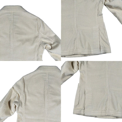 THE GIGI ZIGGY G002 Wide Wale Corduroy Jacket Ivory Size 46