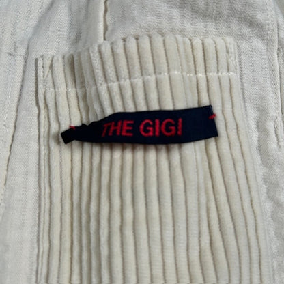 THE GIGI ZIGGY G002 Wide Wale Corduroy Jacket Ivory Size 46