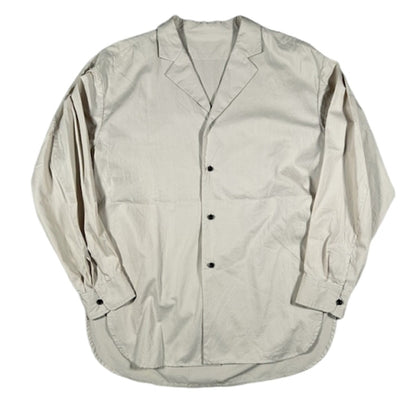 ITG un/unbient Open Collar Long Sleeve Shirt Beige Size 2