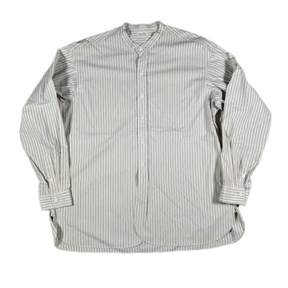 Vintage RAKINES Poplin Stripe Band Collar Shirt Size 3