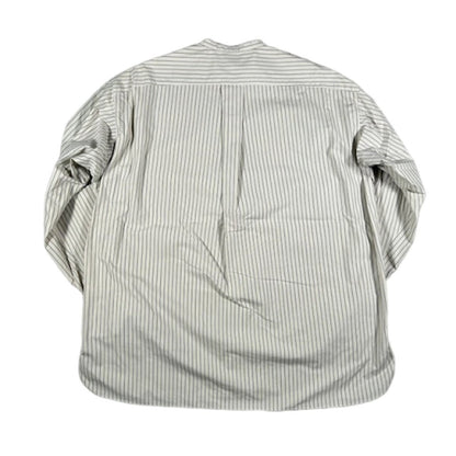 Vintage RAKINES Poplin Stripe Band Collar Shirt Size 3