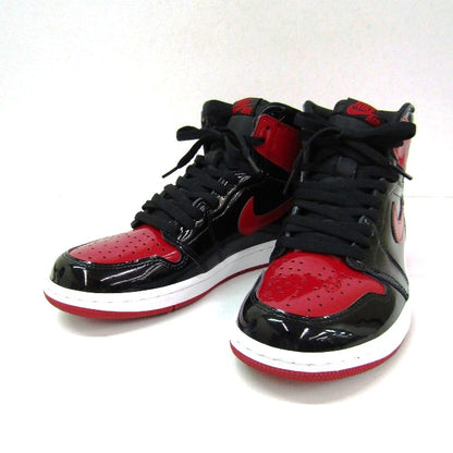 NIKE AIR JORDAN 1 RETRO High OG Black Sneakers Size 26cm