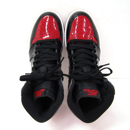 NIKE AIR JORDAN 1 RETRO High OG Black Sneakers Size 26cm