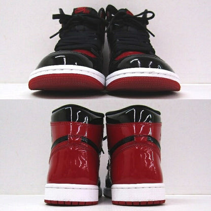 NIKE AIR JORDAN 1 RETRO High OG Black Sneakers Size 26cm