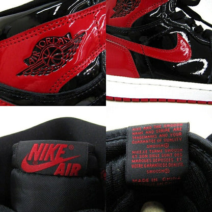 NIKE AIR JORDAN 1 RETRO High OG Black Sneakers Size 26cm