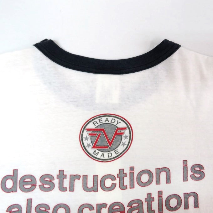 READYMADE Ringer T-Shirt White Size XXXL