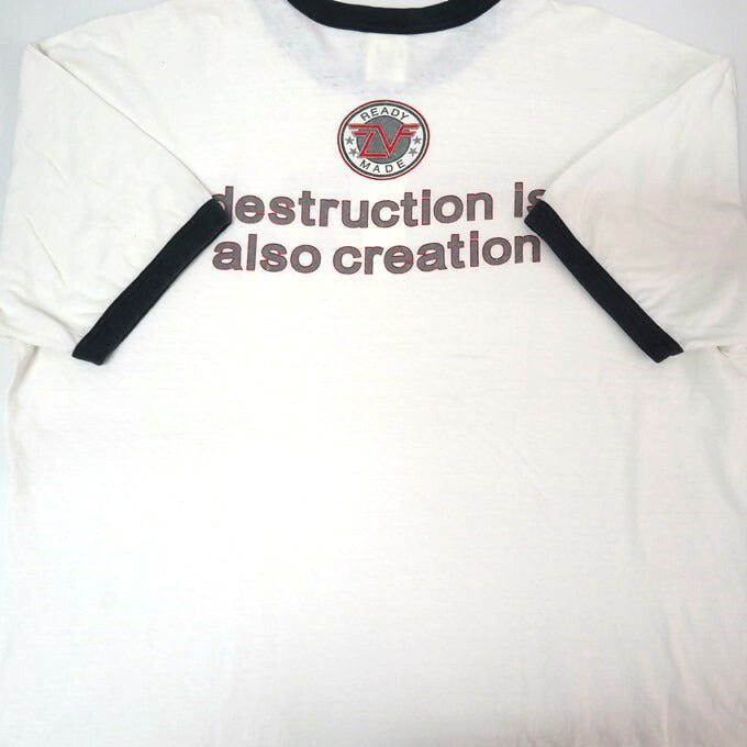 READYMADE Ringer T-Shirt White Size XXXL