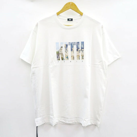 KITH Paris Landmark Logo Print T-Shirt White Size L