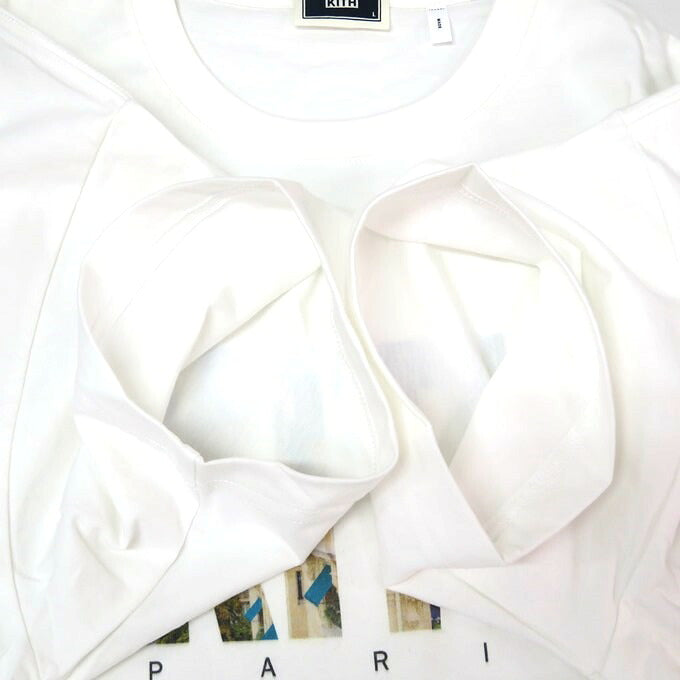 KITH Paris Landmark Logo Print T-Shirt White Size L