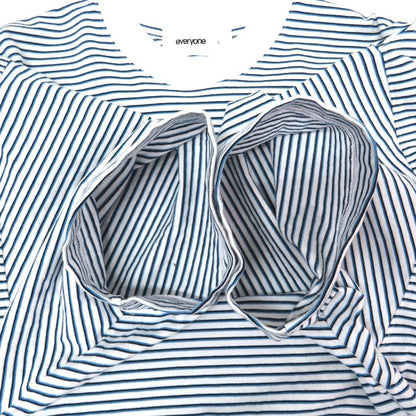 EVERYONE x GIMME FIVE Striped T-Shirt Size L