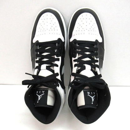 NIKE AIR JORDAN 1 MID White/Black/Grey Sneakers Size 28cm