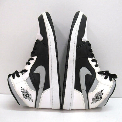 NIKE AIR JORDAN 1 MID White/Black/Grey Sneakers Size 28cm