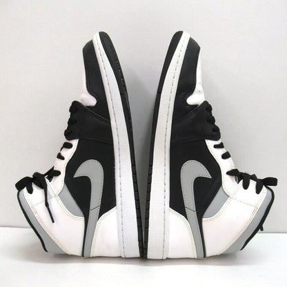 NIKE AIR JORDAN 1 MID White/Black/Grey Sneakers Size 28cm